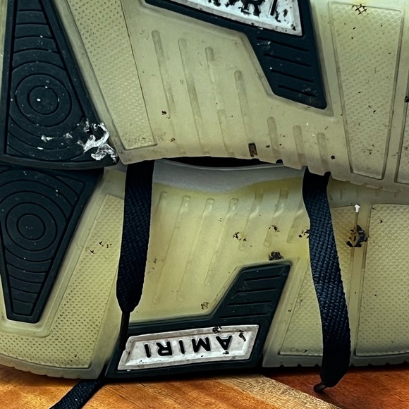 Amiri Skel Hightop Black Sneakers Sz 45 (11-1/2) - Picture 8 of 9